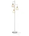 Brightech White Steampunk Teardrop Led Floor Lamp In White