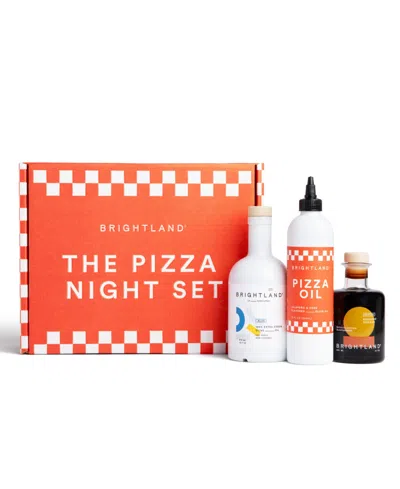 Brightland Pizza Night Set Of 4 Piece In Transparent