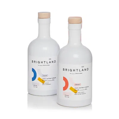 Brightland The Duo Olive Oil Set In Transparent
