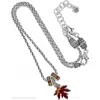 Brighton Abc's Short Necklace In Silver In Silver