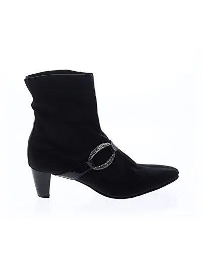 Pre-owned Brighton Ankle Boots In Black