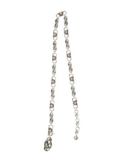 Pre-owned Brighton Bag Strap In Silver