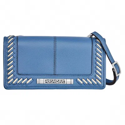 Brighton Bellaire Rockmore Wallet In Canyon Blue In Multi