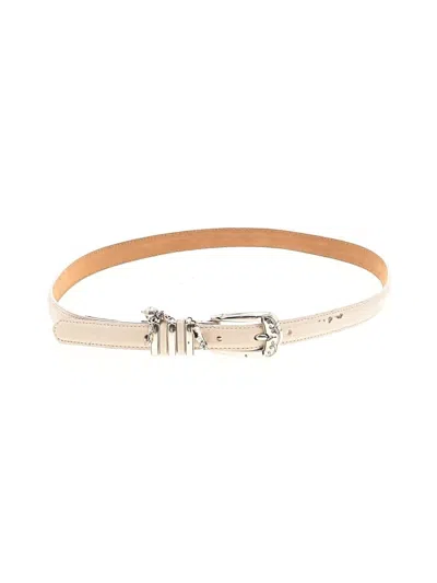 Pre-owned Brighton Belt In Ivory