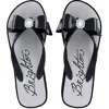 Brighton Bowie Wedge Flip Flops In Black In Black