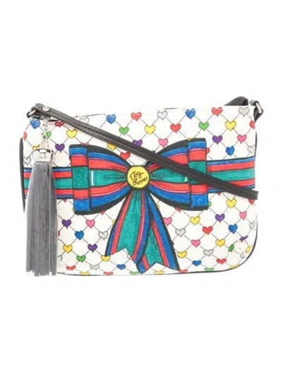 Pre-owned Brighton Canvas Crossbody Bag In Multicolor
