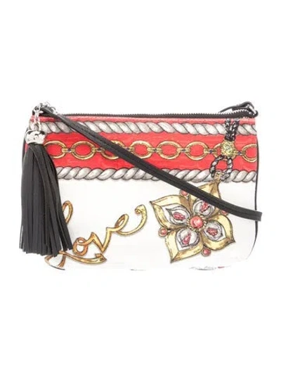 Pre-owned Brighton Canvas Crossbody Bag In Neutrals