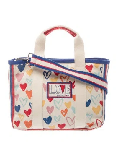 Pre-owned Brighton Canvas Top Handle Bag In Neutrals