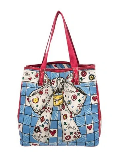 Pre-owned Brighton Canvas Tote In Multi