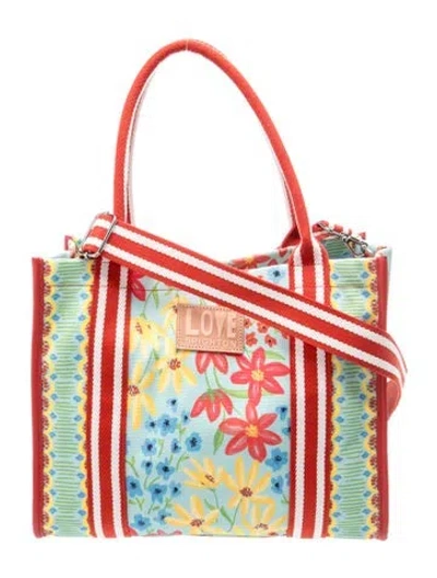Pre-owned Brighton Canvas Tote In Multicolor