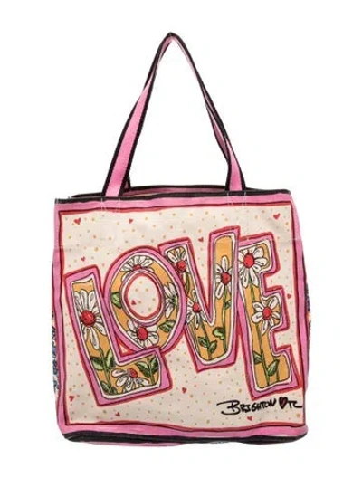 Pre-owned Brighton Canvas Tote In Neutral