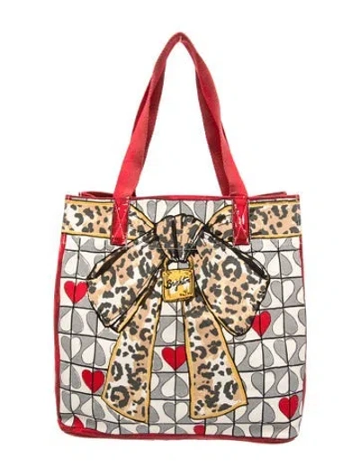 Pre-owned Brighton Canvas Tote In Neutral