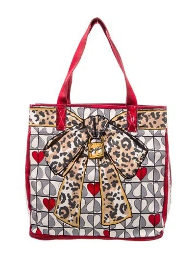 Pre-owned Brighton Canvas Tote W/ Tags In Neutral