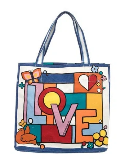 Pre-owned Brighton Canvas Tote W/ Tags In Neutrals