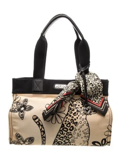 Pre-owned Brighton Canvas Tote W/ Tags In Neutrals