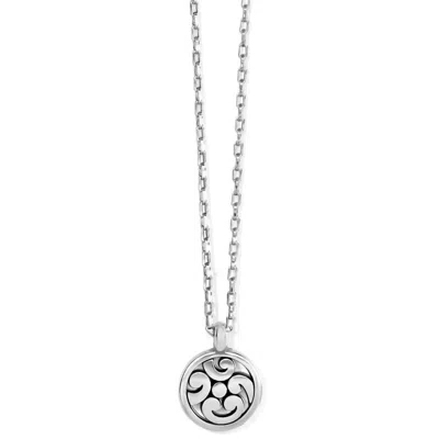 Brighton Contempo Medallian Petite Necklace In Silver