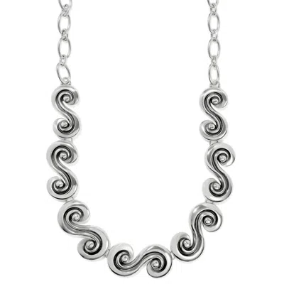 Brighton Contempo Moda Scroll Necklace In Silver