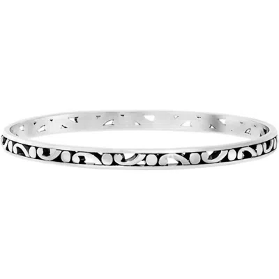 Brighton Contempo Slim Bangle In Silver