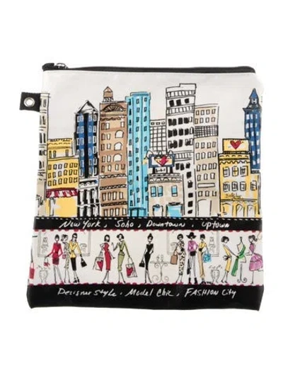 Pre-owned Brighton Cosmetic Bag In White