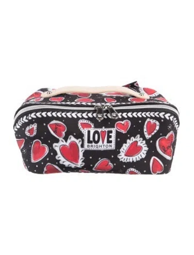 Pre-owned Brighton Cosmetic Bag With Mesh Bag  W/tags In Black