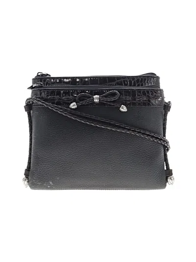 Pre-owned Brighton Crossbody Bag In Black