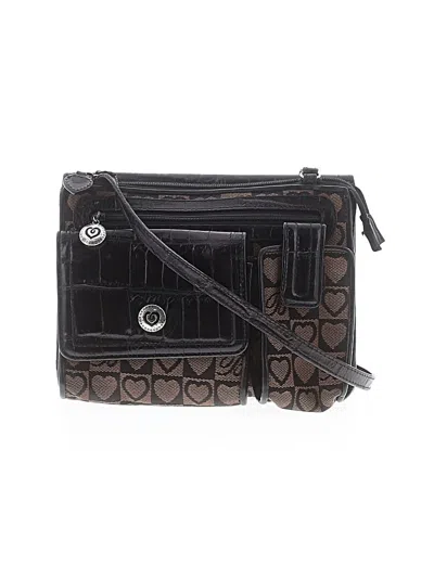 Pre-owned Brighton Crossbody Bag In Black