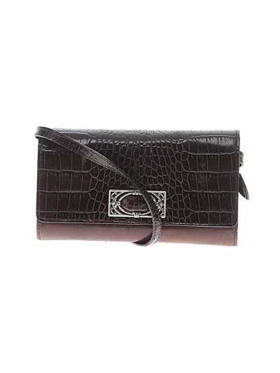 Pre-owned Brighton Crossbody Bag In Burgundy