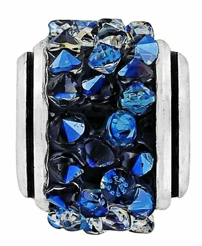 Brighton Crystal Rocks Bead In Blue In Multi