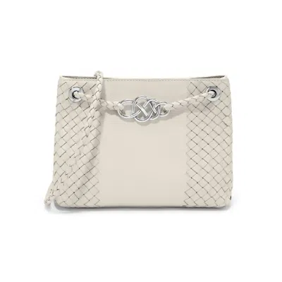 Brighton Devon Women's Convertible Cross Body Bag In White