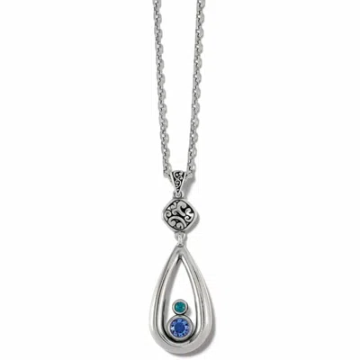 Brighton Elors Gems Necklace In Silver