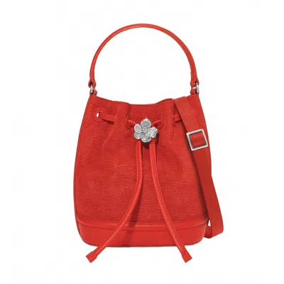 Brighton Everbloom Bucket Bag In Flirt Red In Multi