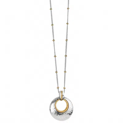Brighton Ferrara Entrata Petite Necklace In Silver In Metallic