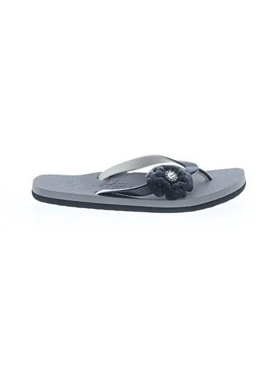 Pre-owned Brighton Flip Flops In Black