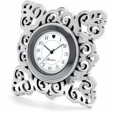 Brighton Geneva Clock In Silver