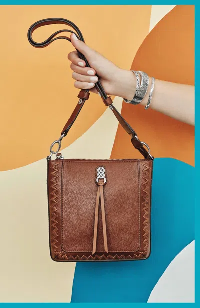 Brighton Gia Cross Body Pouch Bourbon In Brown