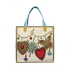 Brighton Glittering Love Canvas Tote Bag In Multi In Multi