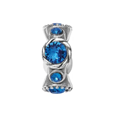 Brighton Halo Stargazer Spacer Bead In Sapphire In Metallic