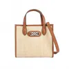 Brighton Harlow Straw Small Tote In Natural/brown In Multi