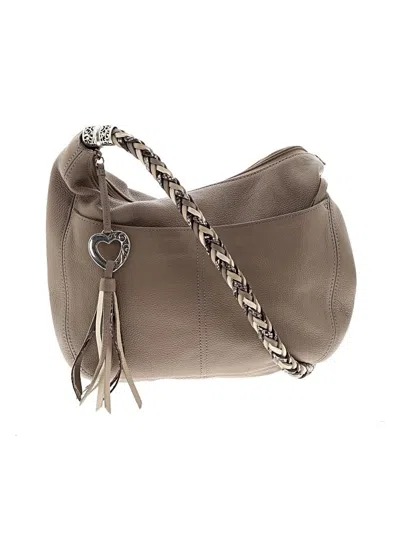 Pre-owned Brighton Hobo Bag In Gray