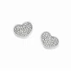 Brighton Illumina Heart Posts In Silver In Metallic