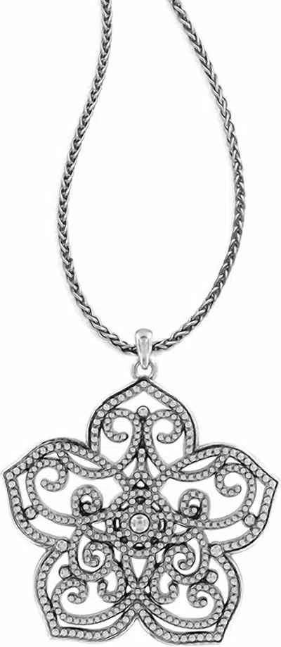 Brighton Illumina Large Crystal Pendant Necklace In Silver