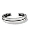 BRIGHTON INNER CIRCLE DOUBLE HINGED BANGLE IN SILVER