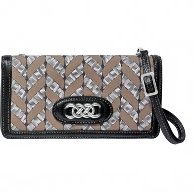 Brighton Interlock Braid Large Wallet In Multi