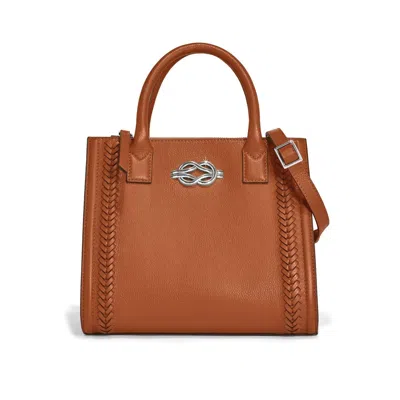 Brighton Interlok Flemming Tote In Brown