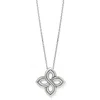 Brighton Interlok Floral Knot Necklace In Silver