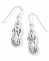 Brighton Interlok Harmoney Earrings In Silver In Silver