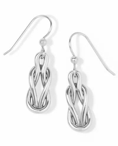 Brighton Interlok Harmoney Earrings In Silver In Metallic