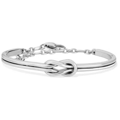 Brighton Interlok Harmony Bar Bracelet In Silver
