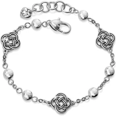 Brighton Interlok Petite Station Bracelet In Silver
