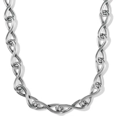 Brighton Interlok Twist Necklace In Silver